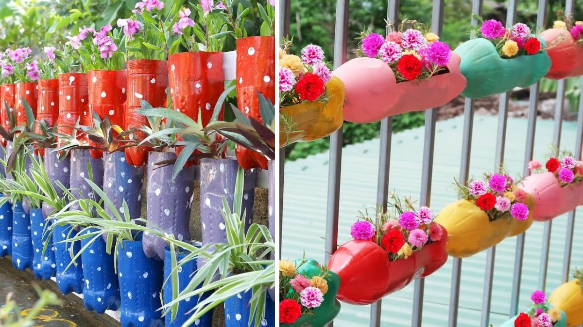 Amazing Vertical Garden for Home, Beautiful Flower Fence from Plasti