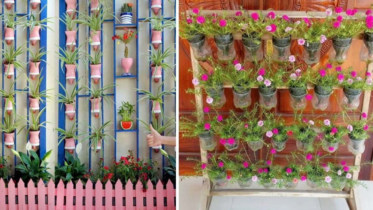 DIY Vertical Wall Garden from Plastic Bottles and Wood for Porch: A Complete Guide to Sustainable Green Living