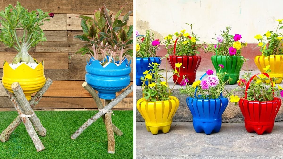 Wonderful Flower Pots: Creative Plastic Bottle Recycling Ideas for Eco-Friendly Gardens
