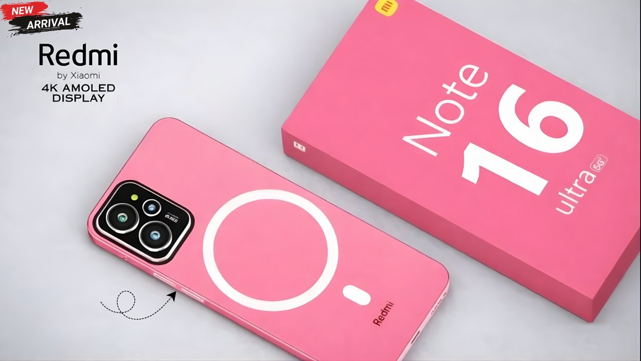 Xiaomi Redmi Note 16 5G Launched – 12GB RAM, 8000mAh Battery and 4K Display