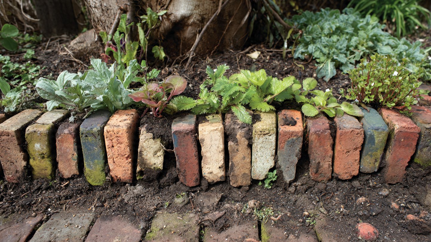 How Can You Transform Your Garden with Recycled Bricks for a Stunning Border?