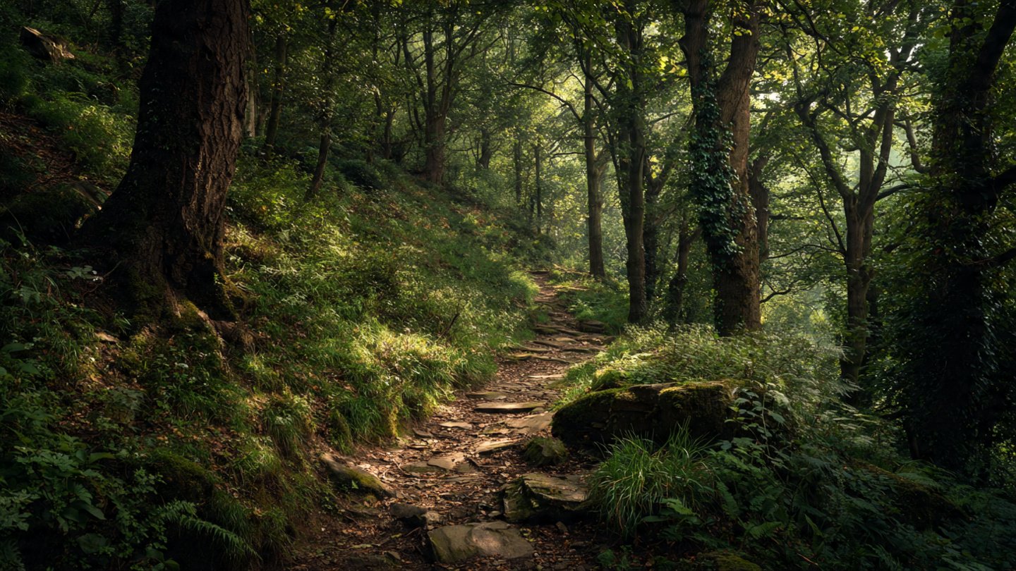 How Can You Transform a Dull Side Yard into a Hidden Woodland Path?