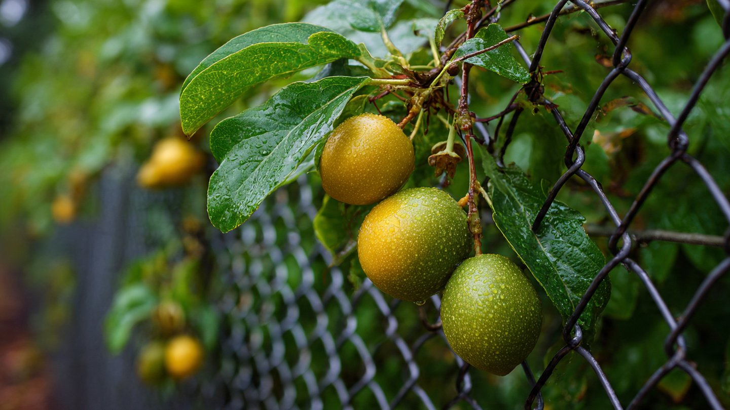 How Can You Grow Exotic Passion Fruit on a Simple Fence Line?