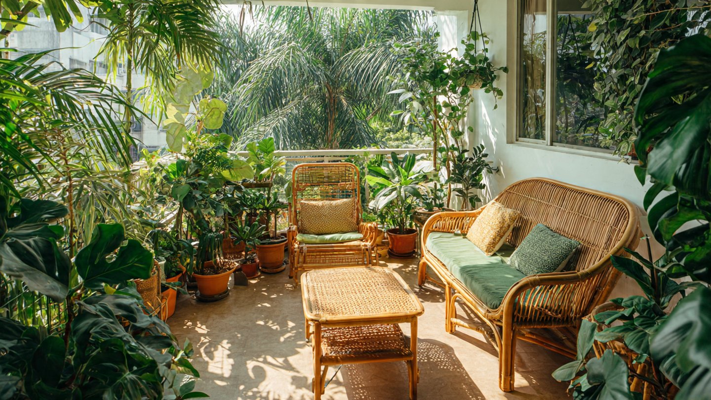 How to Turn Your Balcony into a Lush Jungle Retreat