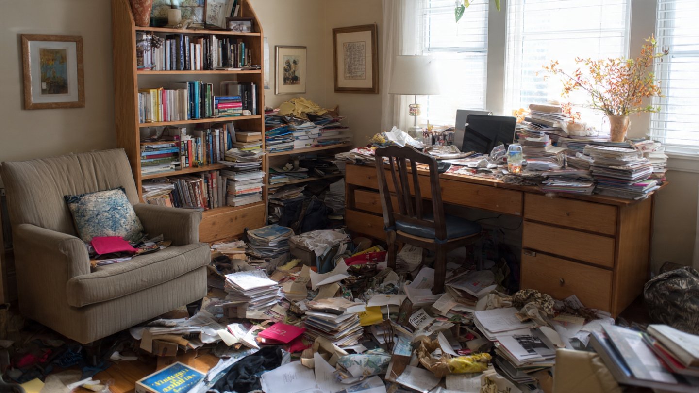 The Cycle of Clutter and Chaos in Busy Homes
